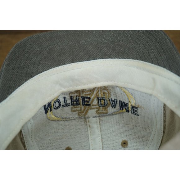 Vintage Notre Dame Fighting Irish University Square Strapback Hat Made in USA - Picture 8 of 9